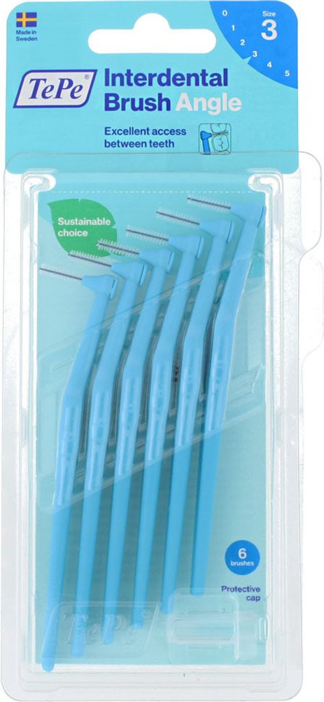 Mezizubní kartáčky Angle 6 ks, 0,6 mm modrý Obrázek produktu 