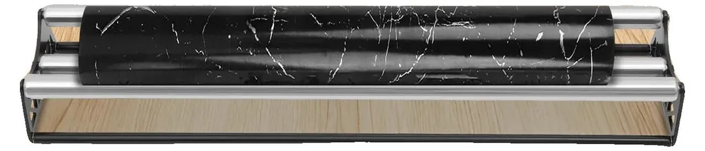 Rayonnage pour rouleaux 100 cm inox - Solution de rangement d'atelier
