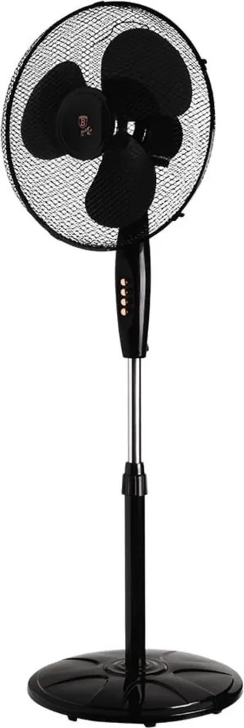 Grand Ventilateur sur Pied 125cm Berlinger Haus Noir et Or Rose Chic