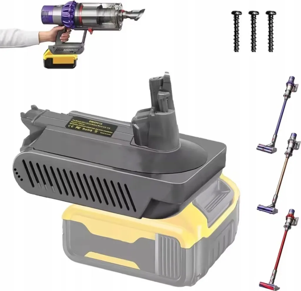 Adaptateur pour Batterie Outil 18V vers Aspirateur Sans Fil – Plus d'Autonomie