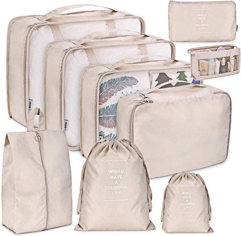 Reise-Organizer-Set - Koffer- und Taschen-Organizer - Ideal für Reisen - Keine mehr proppen - Mit diesem Set einfach reisen