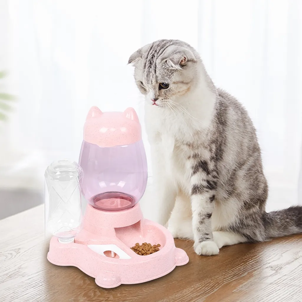 Mangeoire automatique et abreuvoir pour chien et chat - Capacité 3.8L