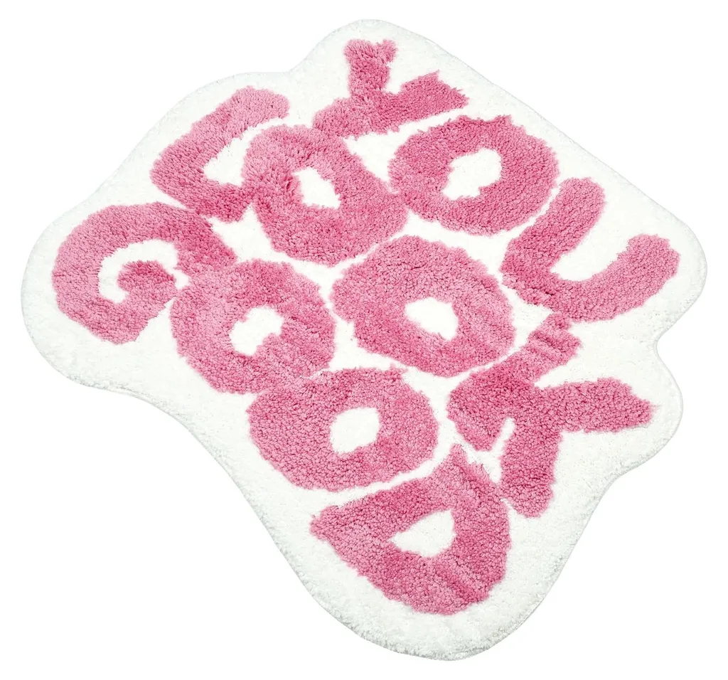 Tapis de bain antidérapant fuchsia lavable pour éviter les glissades