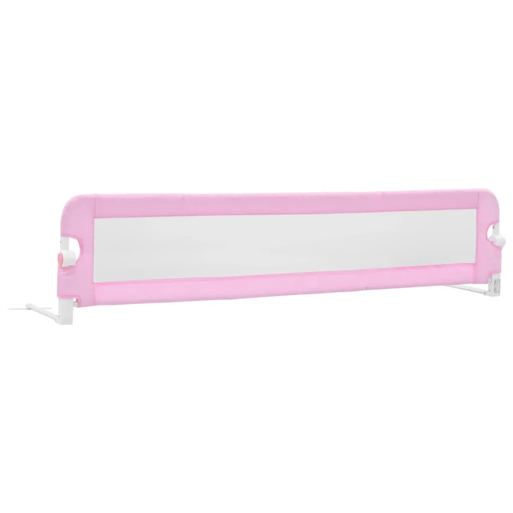 Barrière de lit pour tout-petit rose 180 cm, protection antichute efficace