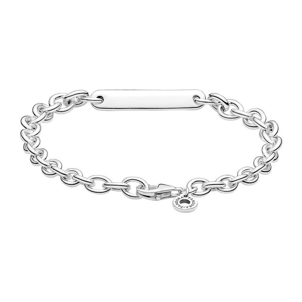 Pandora Gravierbarer Stab Kettenarmband 599523C00 Damenarmband, Armbandumfang:18cm