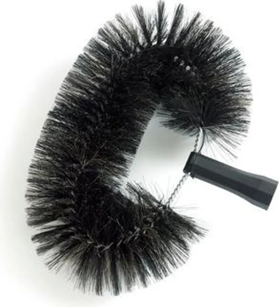 Brosse à poussière premium Moerman en poils de chèvre naturels noirs
