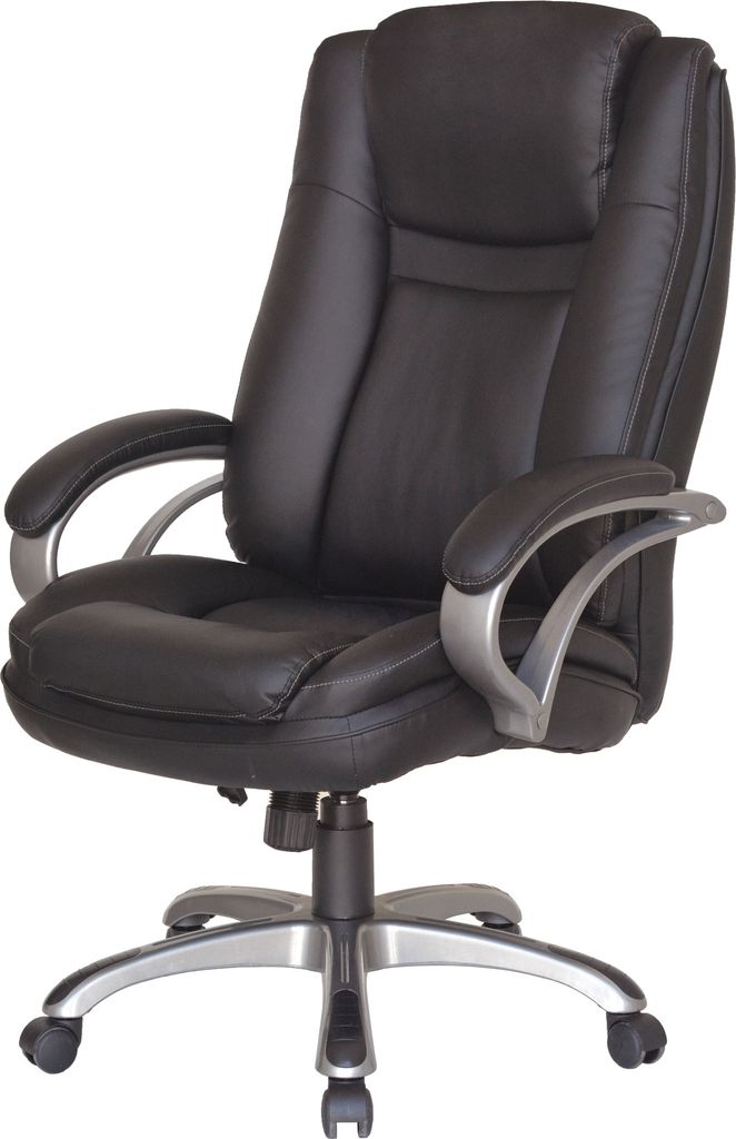 Chefsessel "BRUNO-XXL" in schwarz. Abmessungen (BxT) 71,5x70,5 cm