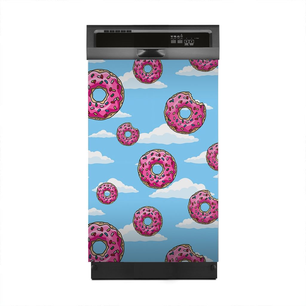 Aufkleber sticker 45x70 cm Dekorative folie Spülmaschine - Donuts Süßigkeiten