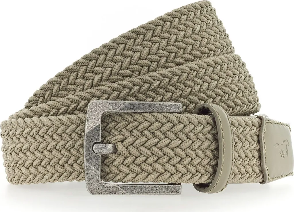 Cintura Uomo Mustang Woven Belt W110 Sabbia - Accessorio Intrecciato
