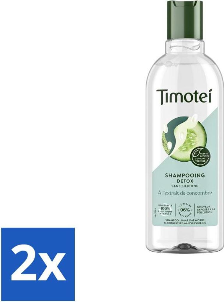Timotei - Shampooing - Détox - Extrait de concombre - 300 Image du produit 
