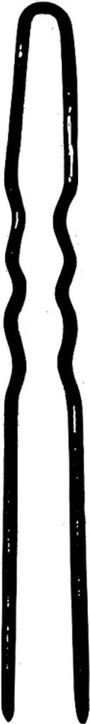 Ari Haarnadel 33 gewellt schwarz 75 mm