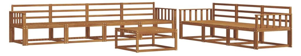 vidaXL Outdoor-Sofagarnitur 8 pcs Natur Massivholz Akazie