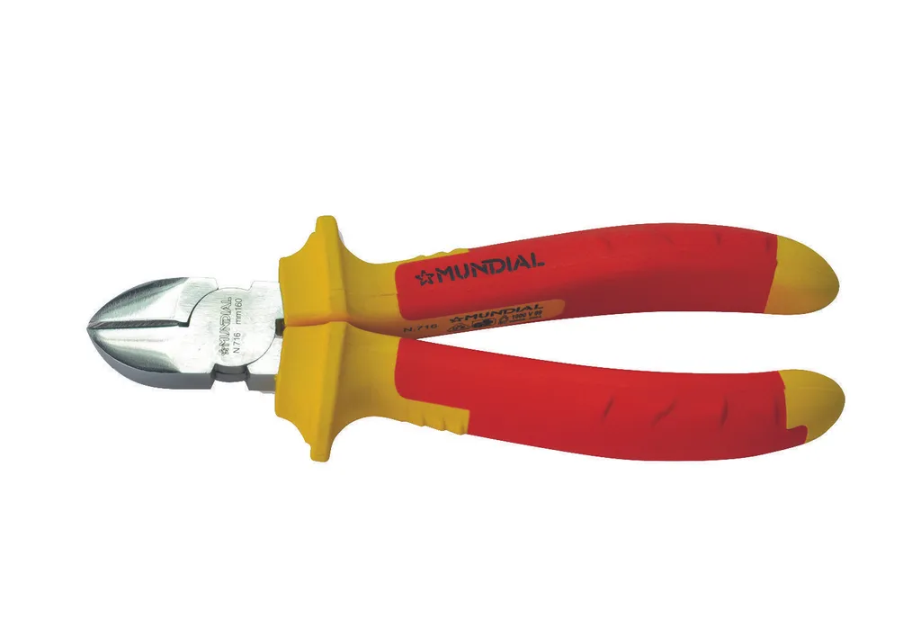 Pince coupante diagonale 160 mm MUNDIAL avec manche isolant sécurisé
