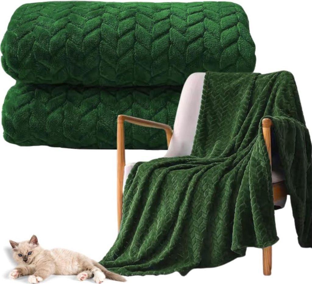 Narzuta na łóżko koc wytłaczany jodełka pled 160x200 cm Zdjęcie produktu 