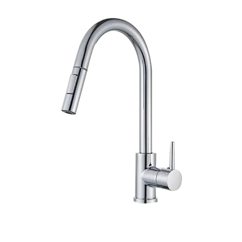 Miscelatore Cucina 360° con Doccetta Estraibile Cromo | Design Moderno