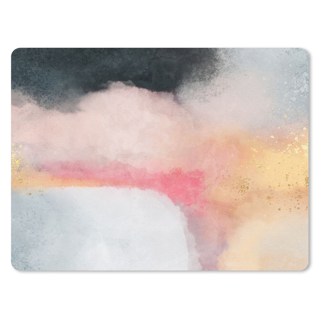 MuchoWow Mauspad Mousepad Malerei - Abstrakt - Design 23x19 cm - Mousepads - Maus Mat - Pad - Mausunterlage - Schreibtischunterlage - Mauspad