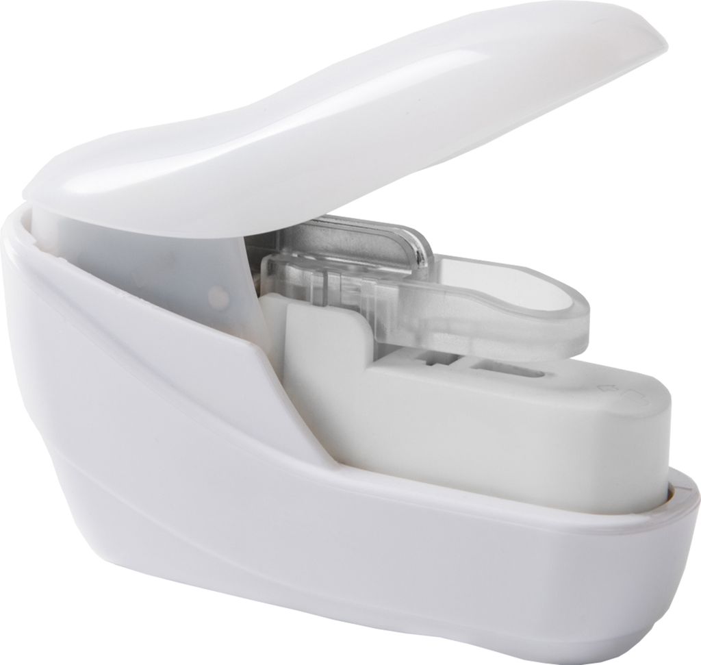 KW-triO Handgehaltener Mini-Hefter ohne Heftklammern, klammerlos, 4 Blatt Kapazitaet fuer Papierbindung, Geschaeft, Schule, Buero, Zuhause