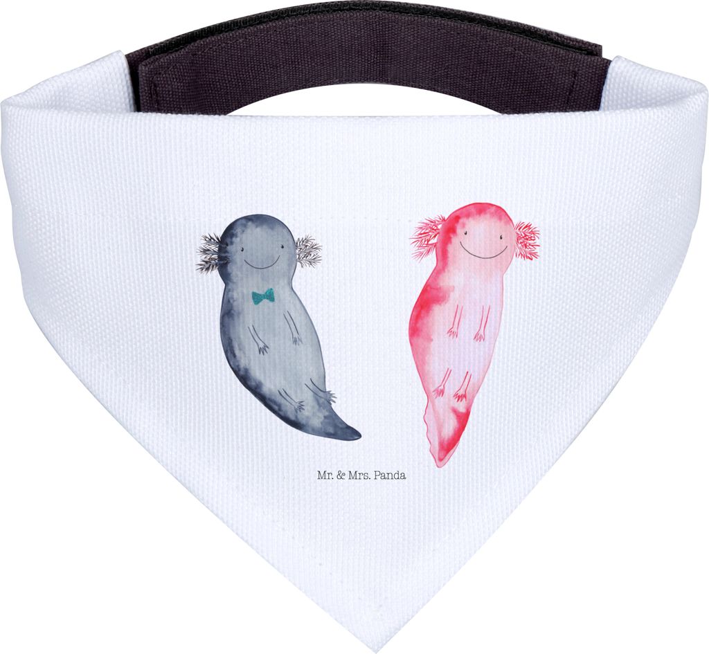 Mr. & Mrs. Panda Hunde-Halstuch Axolotl Freundin - Weiß - Produktbild 