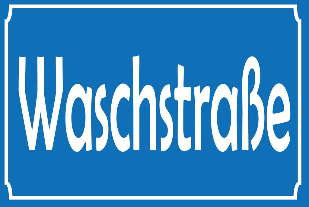 vianmo Blechschild 20x30 cm Waschstraße