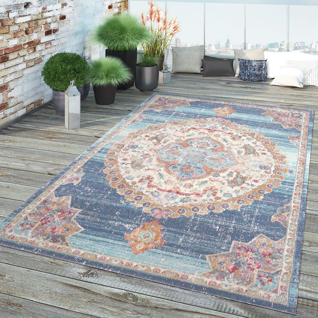 TT Home In-& Outdoor Teppich Küche Wohnzimmer Wetterfest Produktbild 
