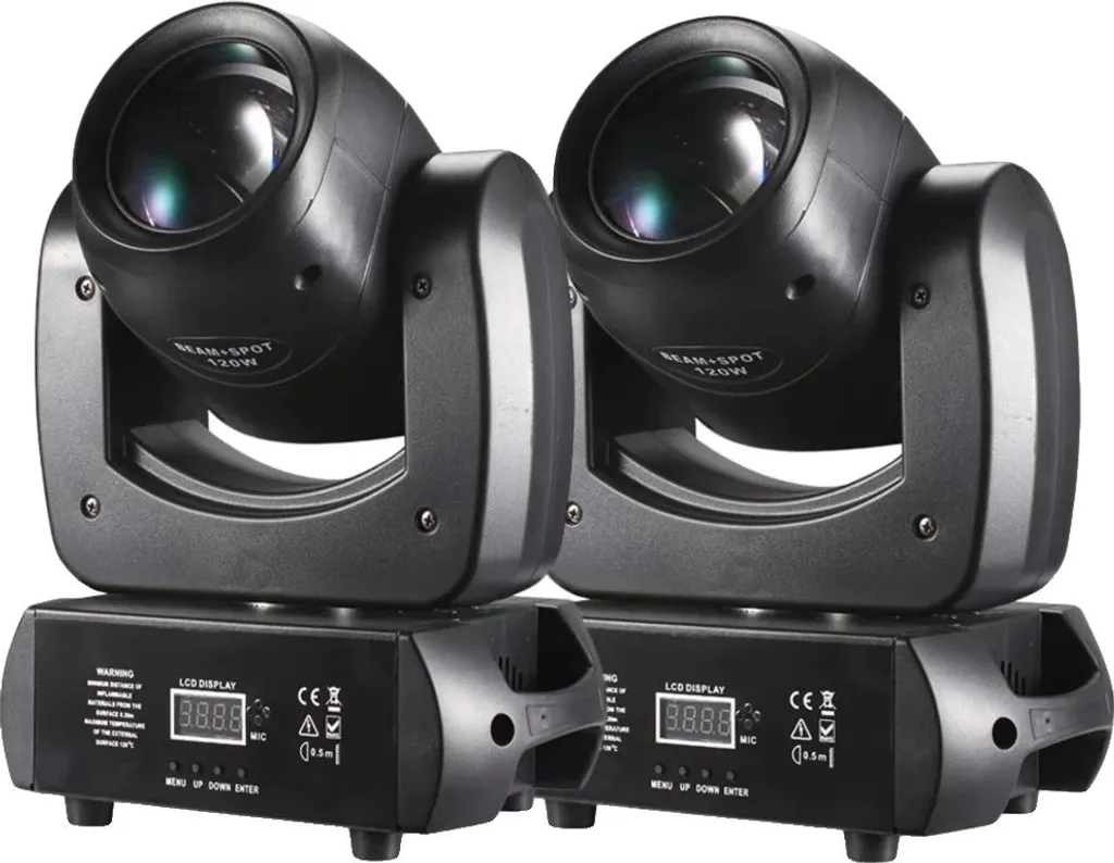 Projecteur de scène DMX anti-surchauffe avec roue de couleurs réglable 2pcs