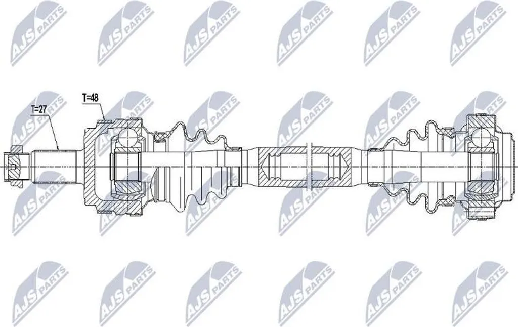 Cardan de transmission arrière OE 33217523959 pour BMW E90 E91 E81 E88