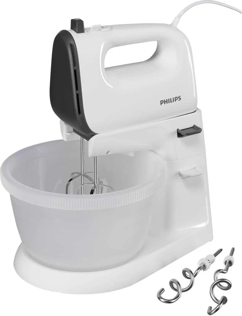 Philips Batteur Électrique 450W Bol Auto-Rotatif 5 Vitesses Turbo