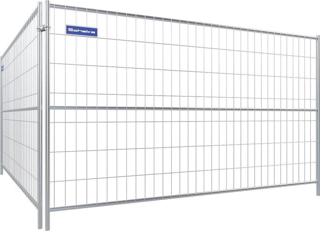 Schake Mobilzaun Protect 2m Höhe mit Mittelstrebe