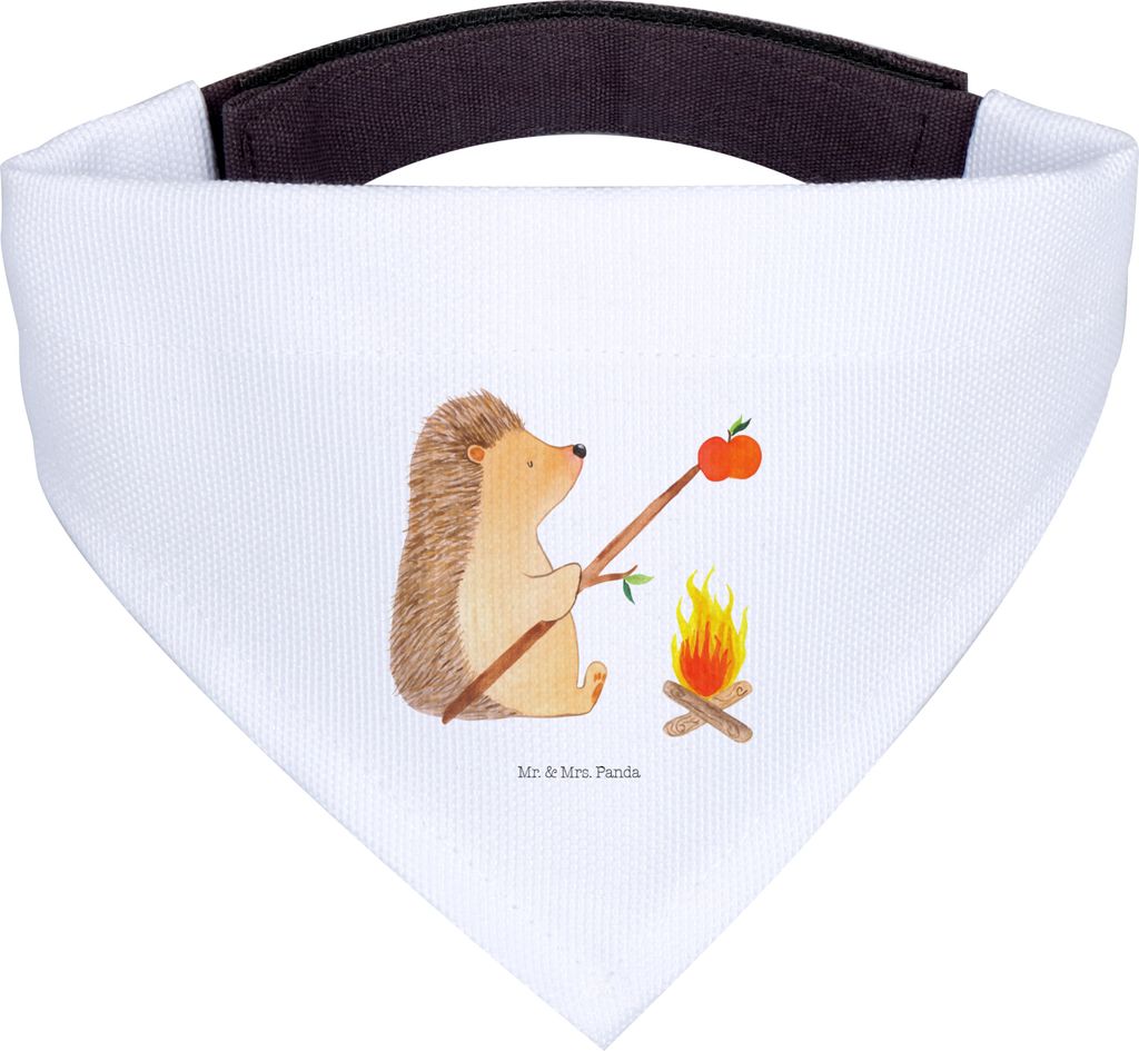 Mr. & Mrs. Panda Halstuch Igel Grillen - Weiß - Geschenk, Spruch, Sinn Des Lebens, Hund, Ziele, Tuch, Motivation, Hunde, Hundehalstuch, Lustige Sp...