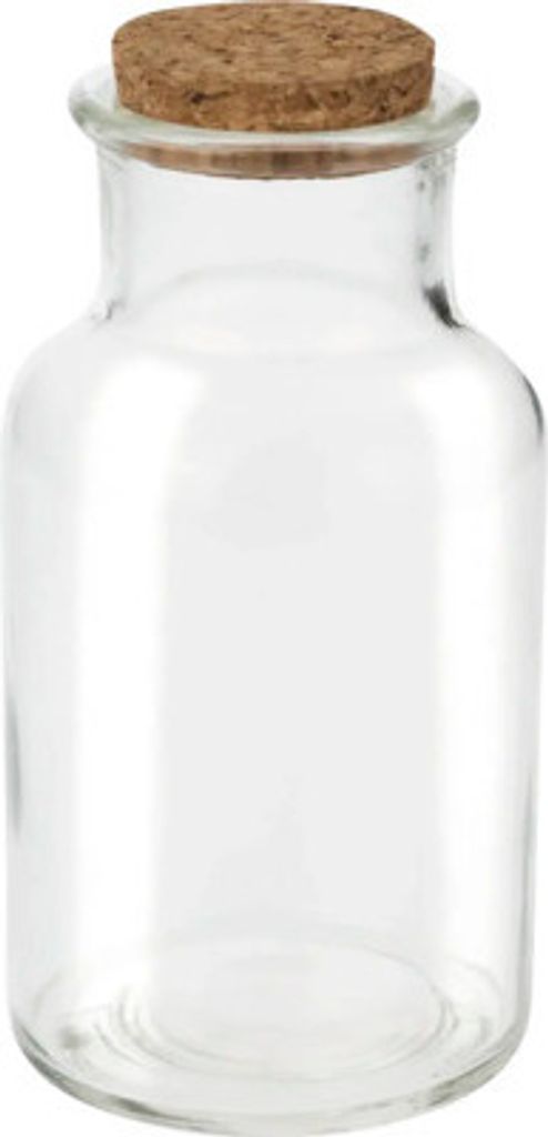 Glasflasche mit Korken 260 ml 6,5x12,5 cm
