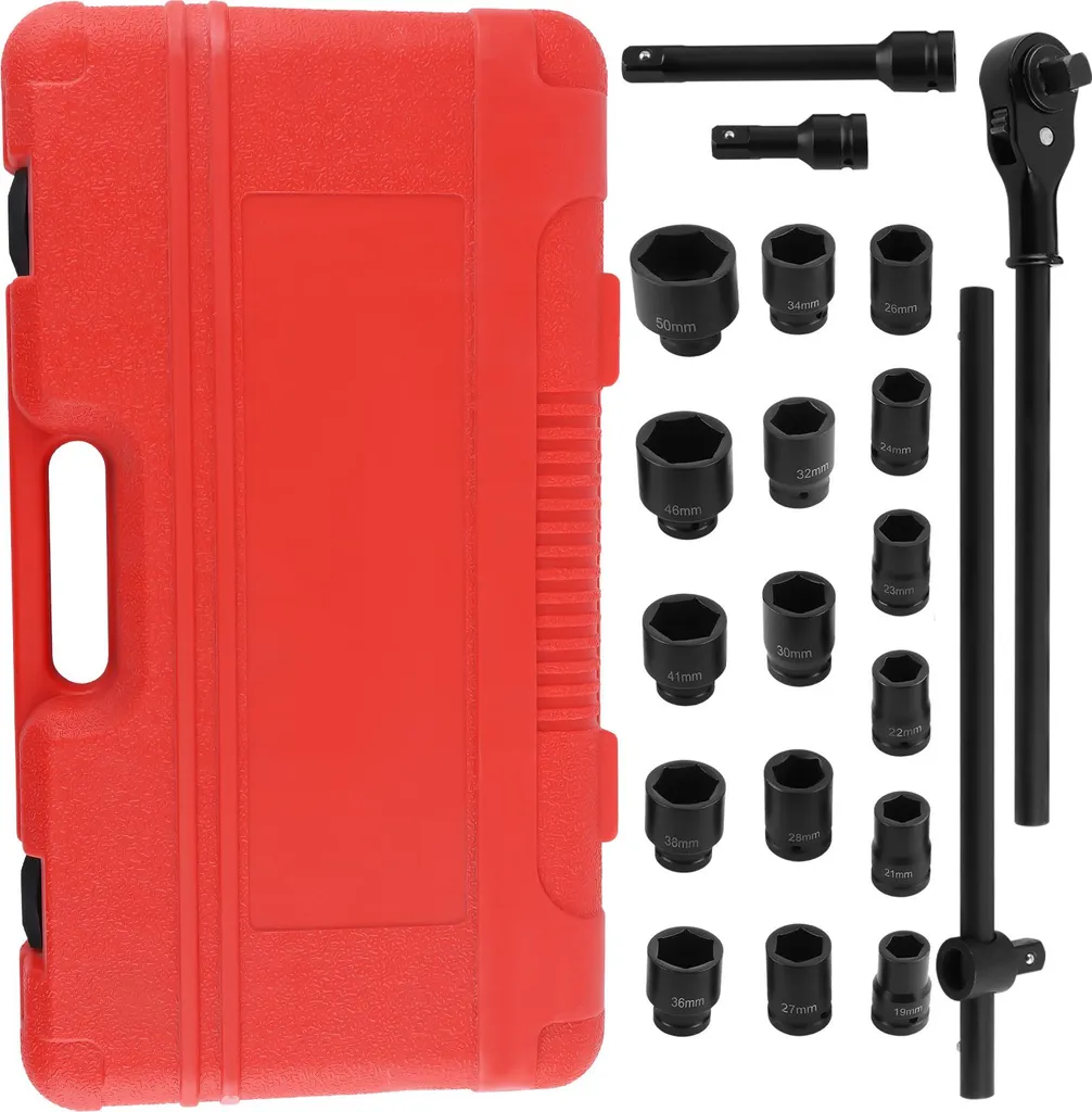 Kit Douilles Poids Lourds 3/4 Pouces pour Maintenance Agricole 19-50mm