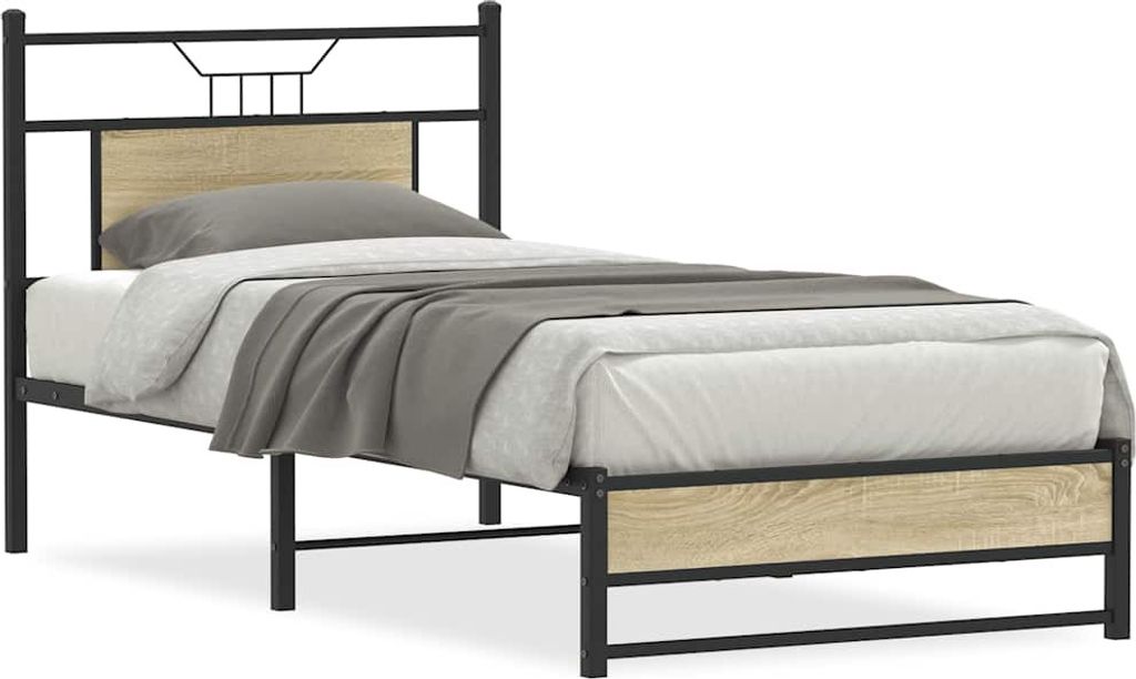 Maison Exclusive - Bettgestell ohne Matratze Sonoma-Eiche 90x190 cm Holzwerkstoff