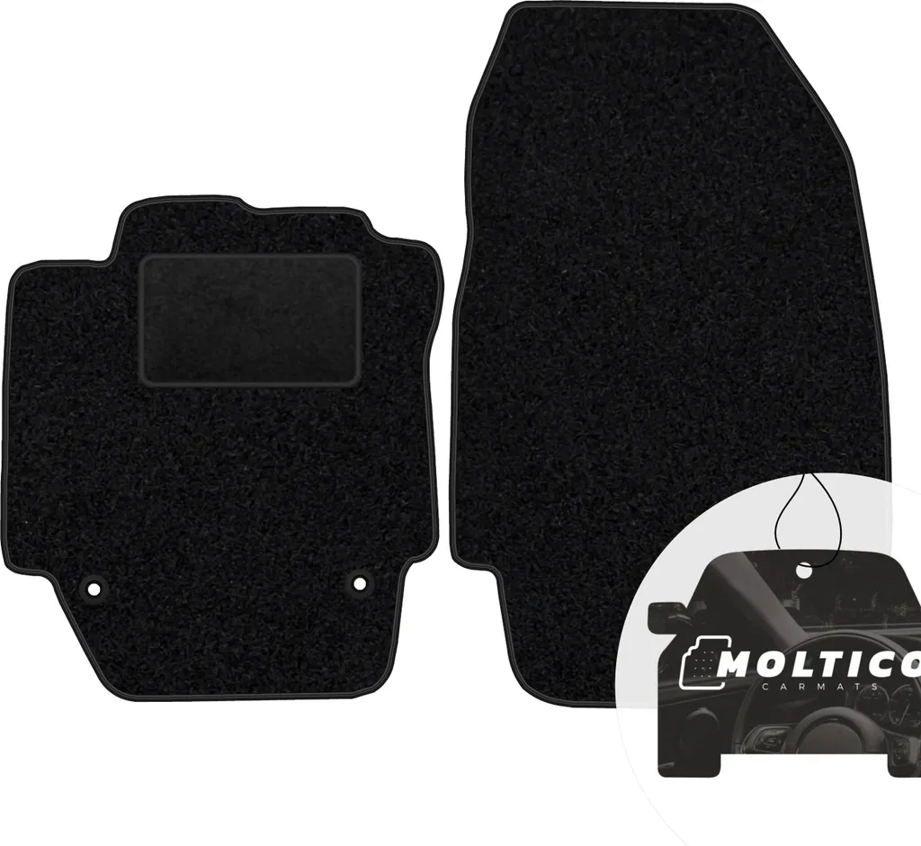 Tappetini Renault Captur 2014-2019 moto-MOLTICO Velour Nero Set 2 Pezzi