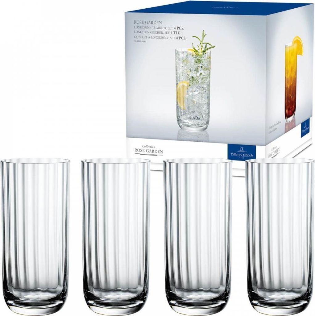 Villeroy & Boch Rose Garden Longdrinkbecher Set 4tlg. 300ml Zdjęcie produktu 