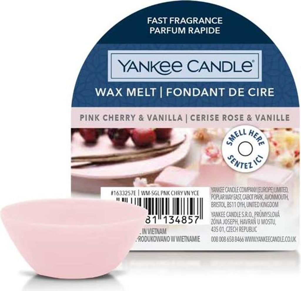 YANKEE CANDLE Kerze - Rosa Kirsche & Vanille