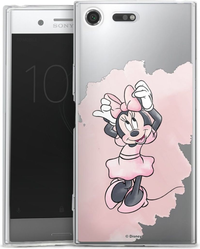 DeinDesign Slim Hülle für Sony Xperia XZ Premium Silikon Case Ultra Dünn Handyhülle Disney Mickey & Minnie Mouse Motiv ohne Hintergrund
