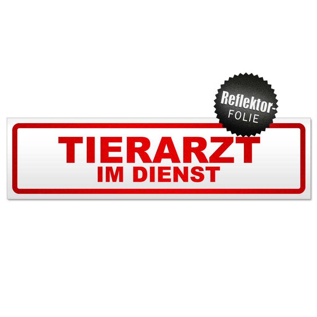 Tierarzt im Dienst Magnetschild Schild magnetisch