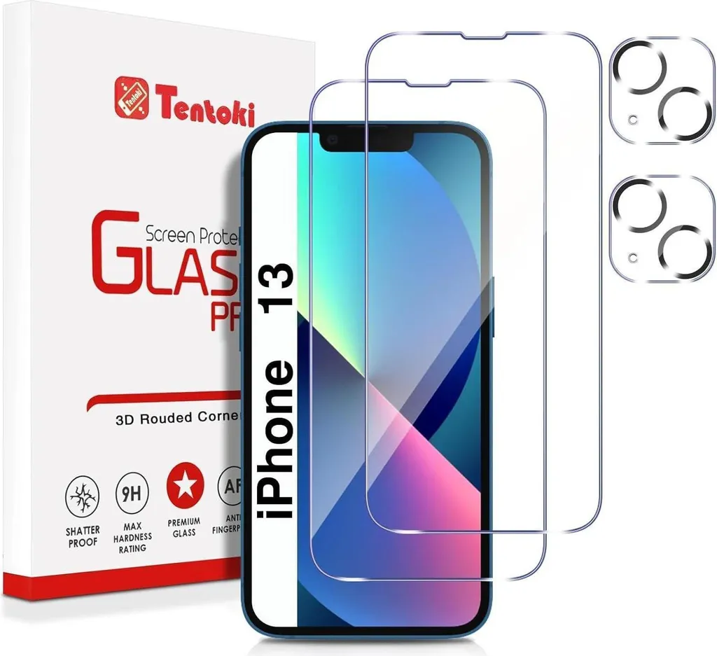Verre trempé iPhone 13 indice 9H transparent - Protection anti-rayures