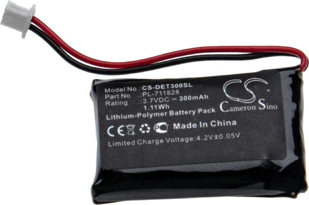 vhbw Akku kompatibel mit Educator EZ-904 Receiver, EZ-902 Receiver, EZ-903 Receiver Hundehalsband Hunde-Trainer (300 mAh, 3,7 V, Li-Polymer)