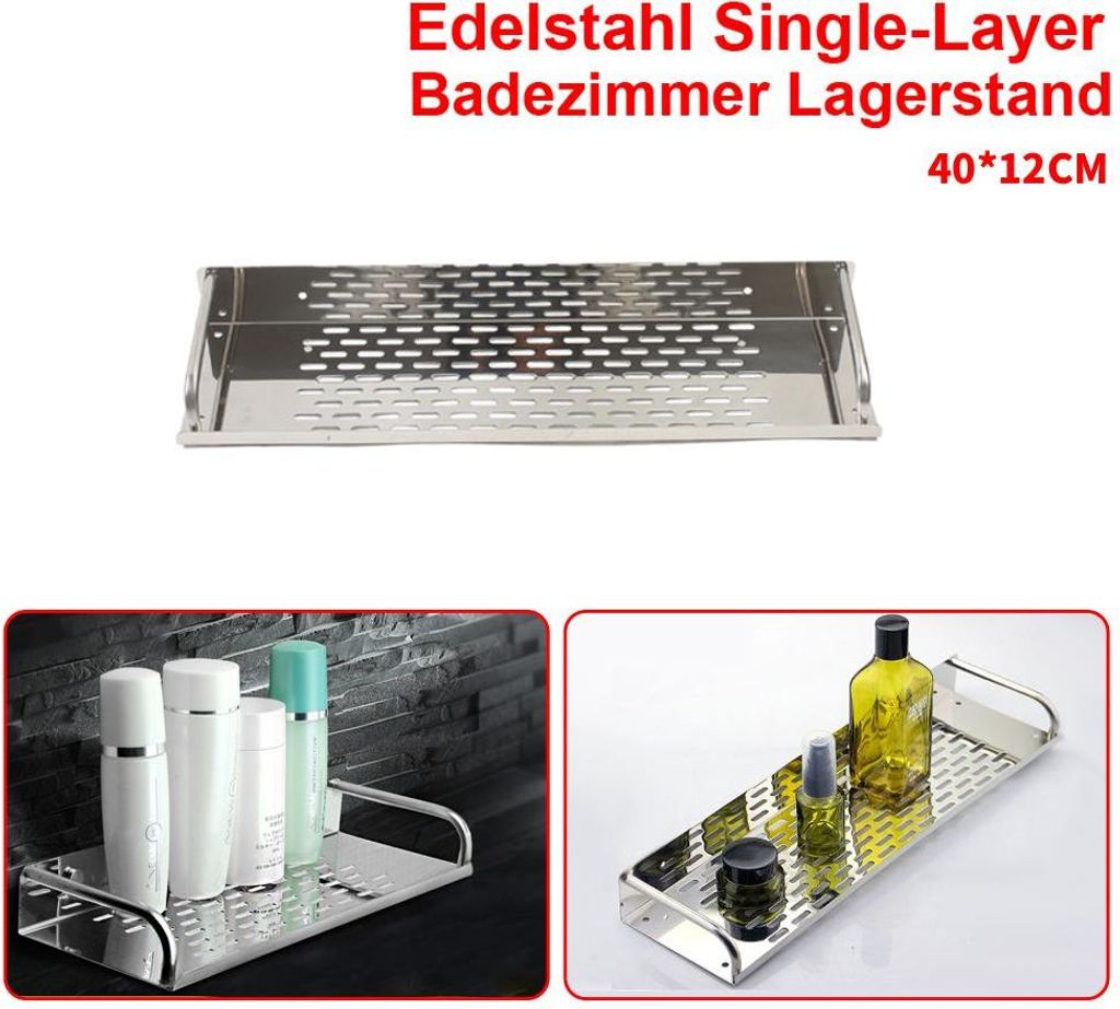 Edelstahl Küchenregal Gewürzregal Wandregal Regal Edelstahlregal Regalhalter