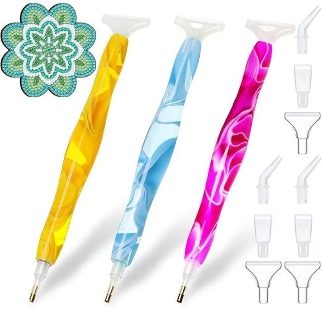 Autocollants ongles diamant jaune pose facile sans séchage lot de 3