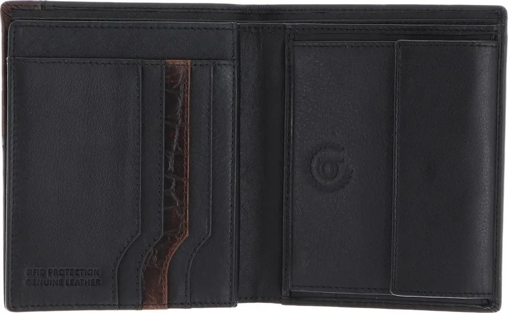 Grand Portefeuille bugatti Corso DeLuxe Noir Idéal pour les Hommes
