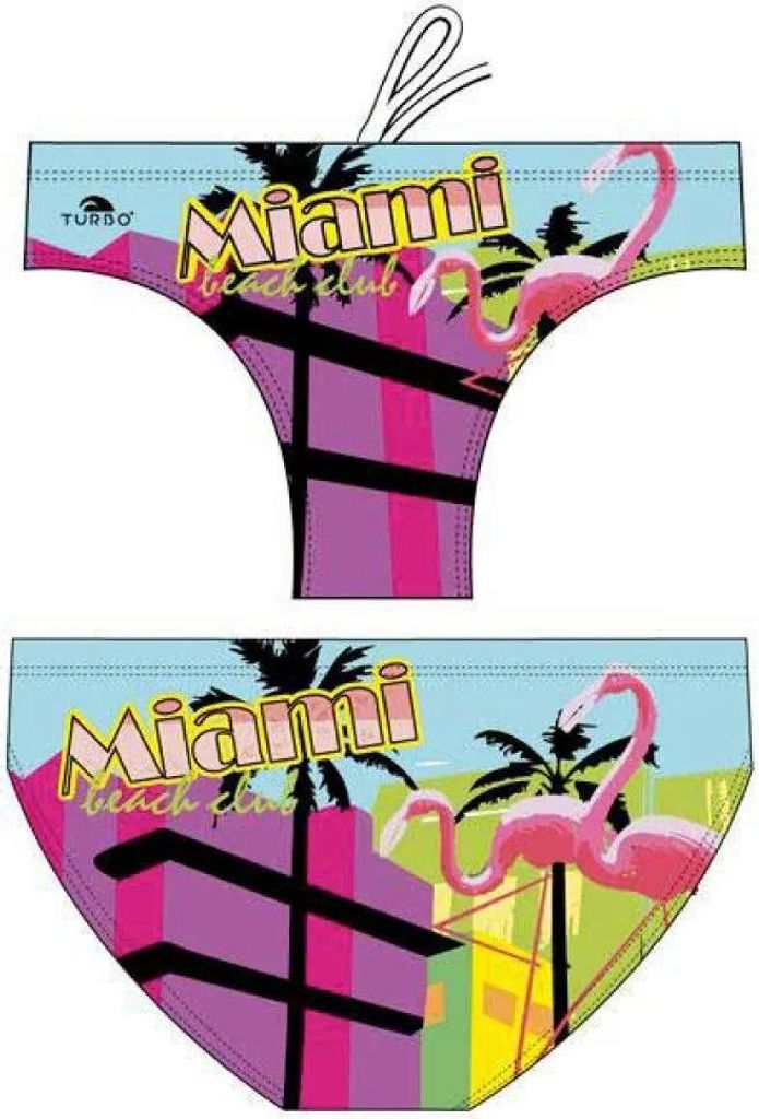 Turbo Miami Badeslip Blau S Herren Blau S