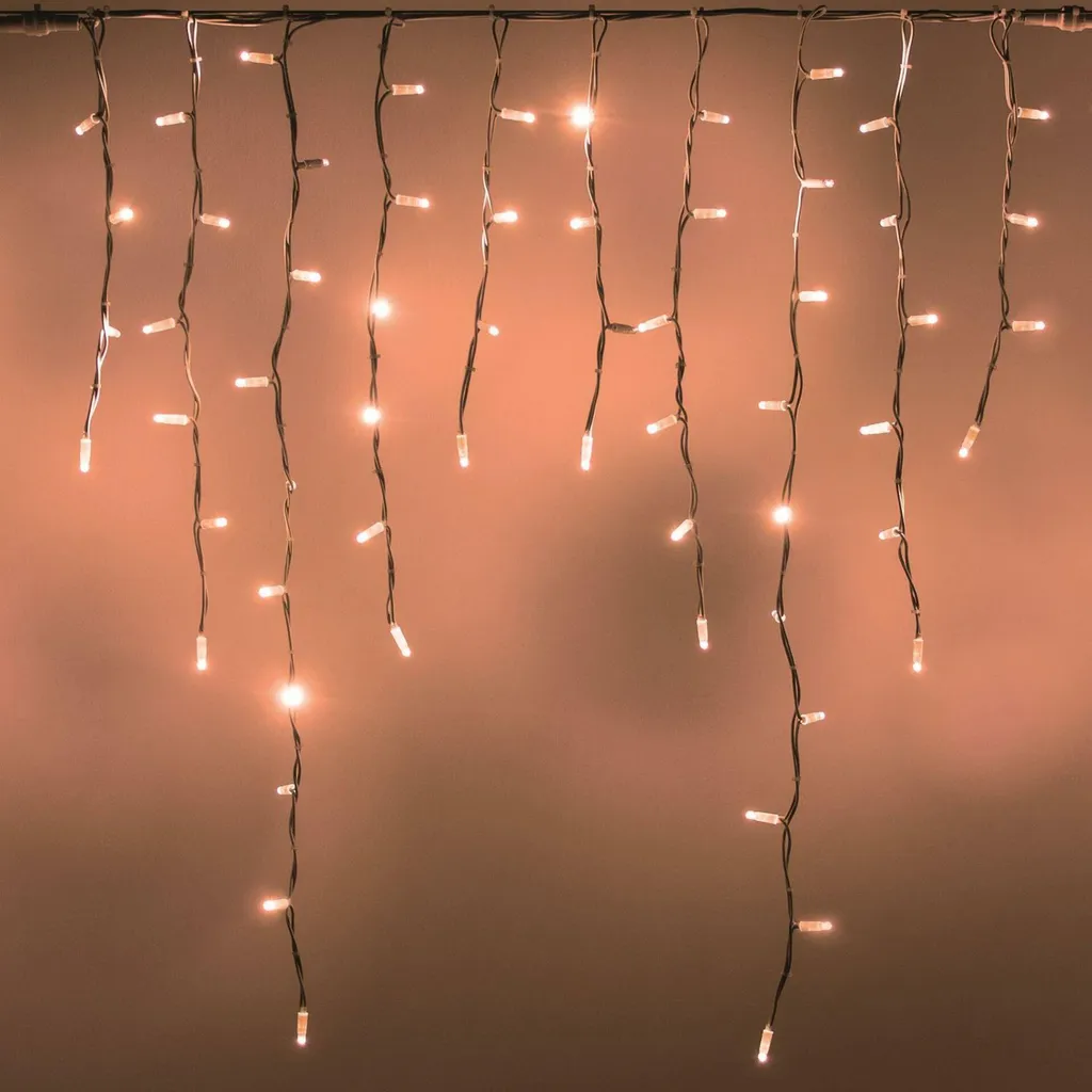 Stalactites 180 LED MAXI Blanc Chaud 3m Connectables PROFI 2 Broches