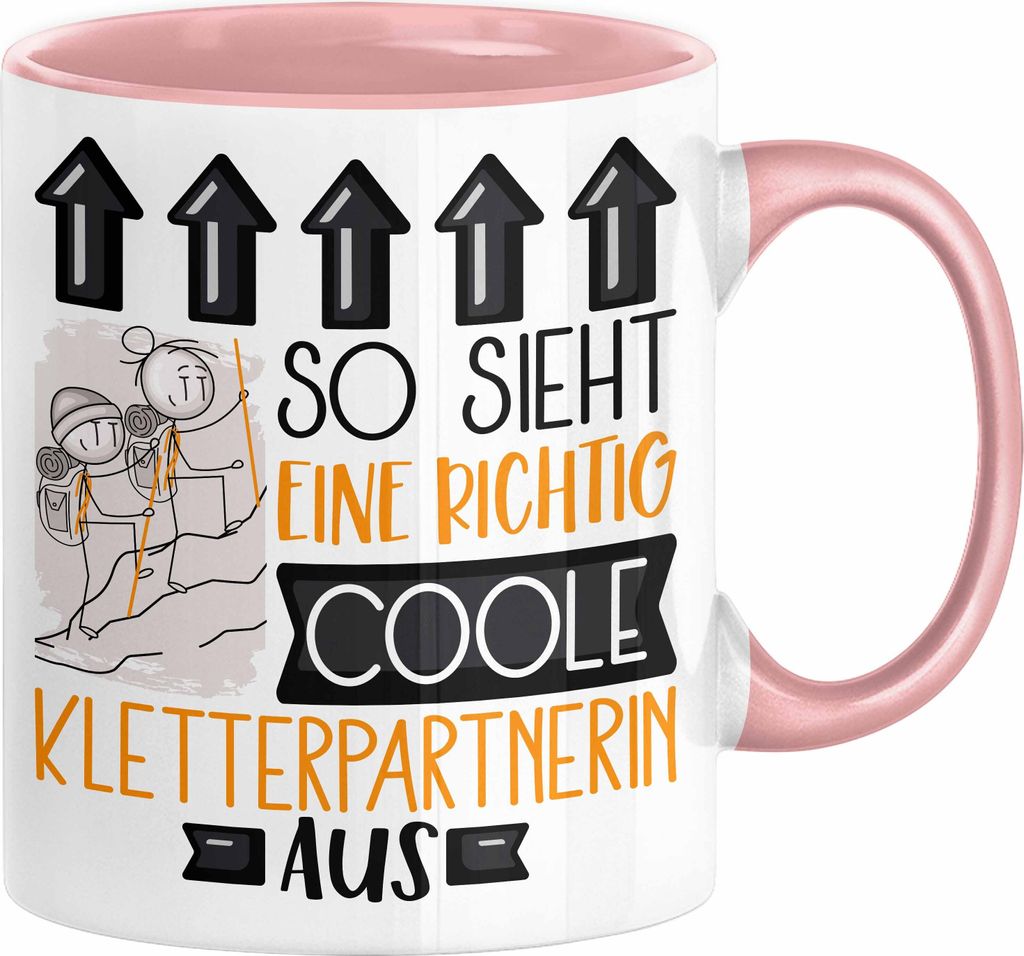 Kletterpartnerin Geschenk Tasse Lustig Geschenkidee für Kletterpartnerin Geburtstag So Sieht Eine Richtig Coole Kletterpartnerin Aus Frauen Spruch...