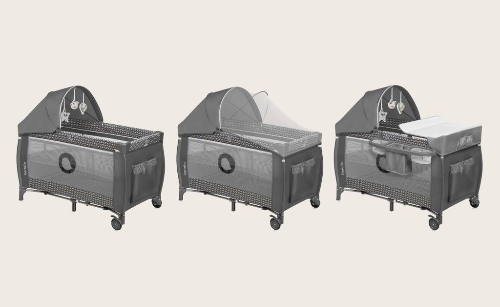 Lionelo Sven Plus 2in1 Baby Bett Laufstall Baby bis 15 kg Produktbild 