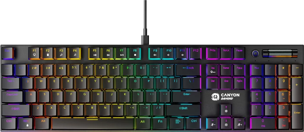 Clavier Gamer Canyon GK-55 Switch MX Red Mécanique avec Pavé Numérique