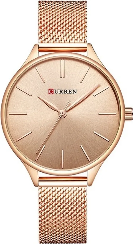 Montre Femme Rose Anti-Rayures CURREN - Alliez Style et Durabilité au Quotidien