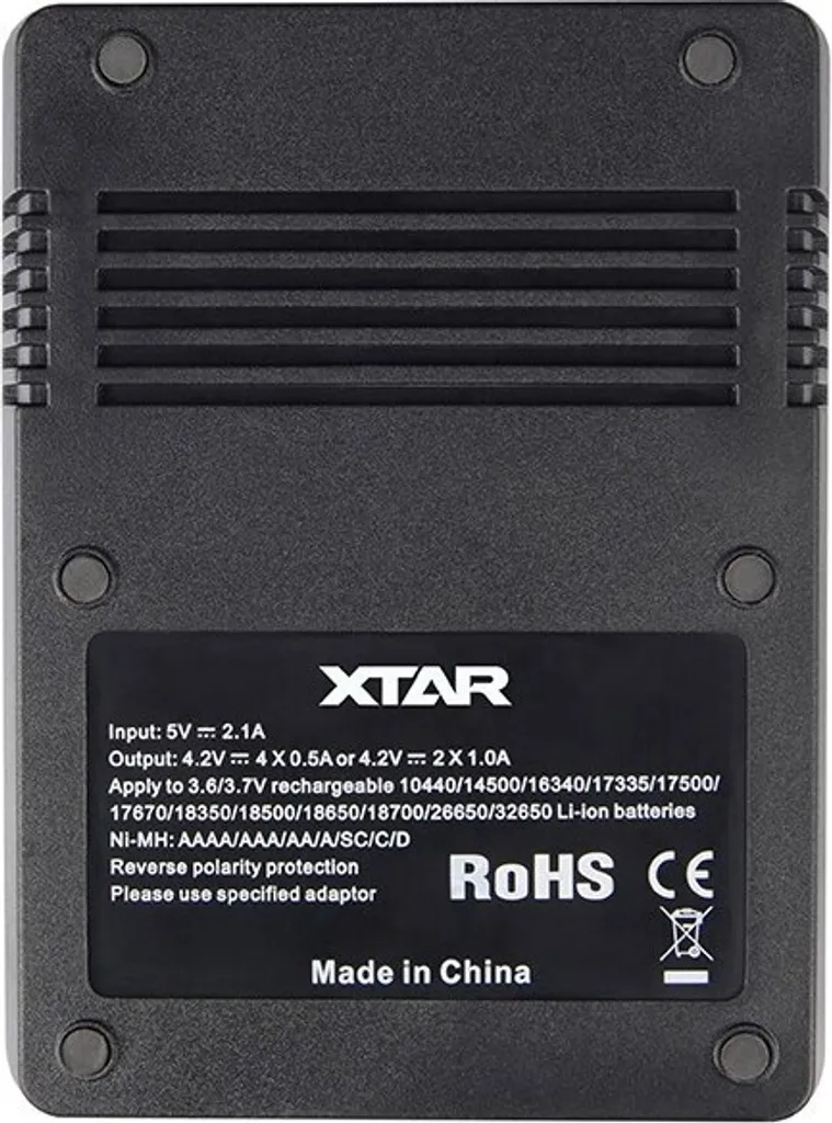 Chargeur Accu XTAR VC4 à 4 Slots avec Écran LCD et Alimentation USB Rapide - 7