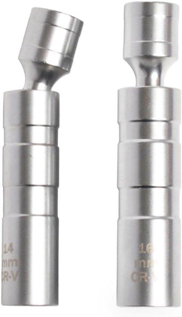 14MM/16MM magnetische 360-Grad-Rotations-Socket-Set, 3/8-Zoll-Antrieb, 12-Punkte-Socket-Entfernungswerkzeug, rot